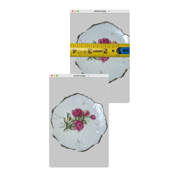 Set of 3 Antique Beautiful Trinket Dishes English, French, and Japanese Lot - Picture 2 of 8